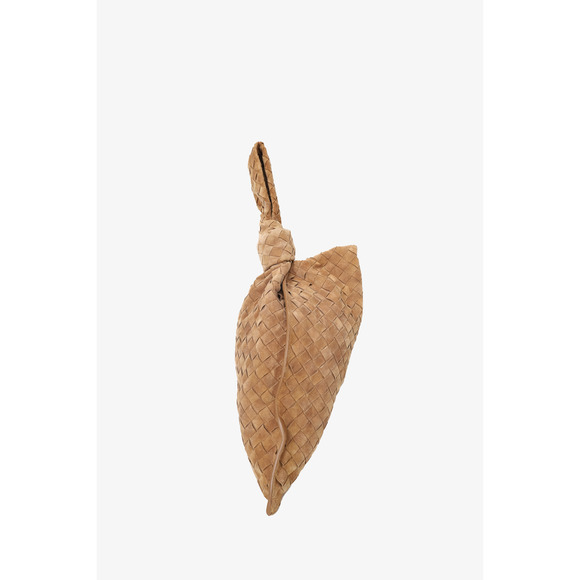 Bottega Veneta Brown Suede Intrecciato Twist Bag - Picture 3 of 3